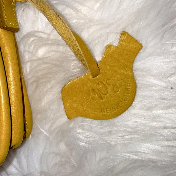 White Stuff Yellow Leather Crossbody EUC - Picture 3 of 12